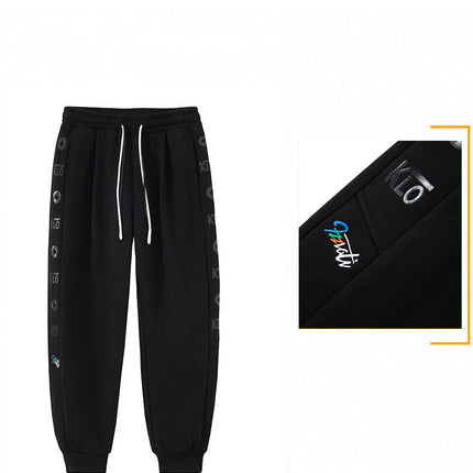 Fleece Men's Sweatpants Fashion Plus Size Sports