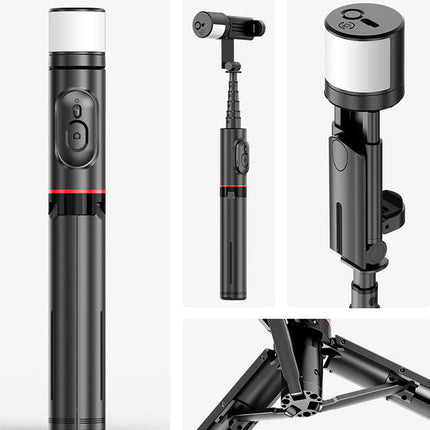 Bluetooth Remote Control Mobile Phone Selfie Stick Integrated Tripod