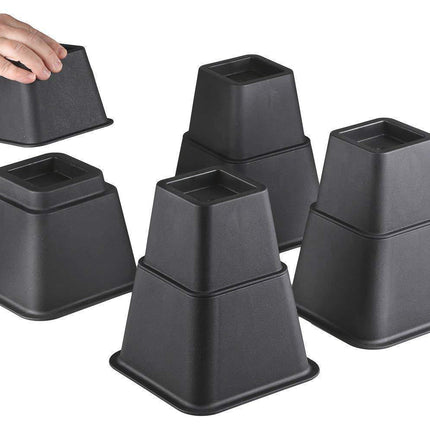 8 Bed Feet Set Plastic Heightening Pad Table Feet Load-bearing Anti-wear Table Mat