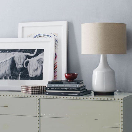 Nordic Minimalist Bedroom Bedside Table Lamp American Ceramic