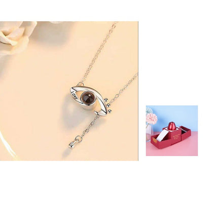 Hot Valentine's Day Gifts Metal Rose Jewelry Gift Box Necklace For Wedding Girlfriend Necklace Gifts