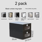 Black Ring Style 2PCs / As Shown In The Figure