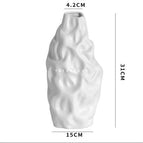 White stone vase large