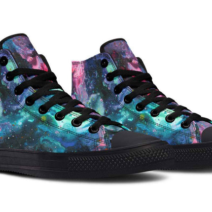 Printed Couple High Top Canvas Shoes