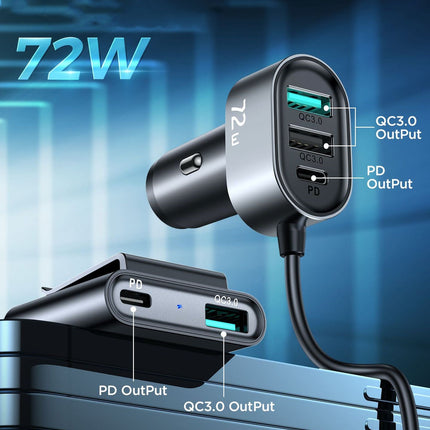 Quick  5 Car Charger Cigarette Lighting Conversion Plug
