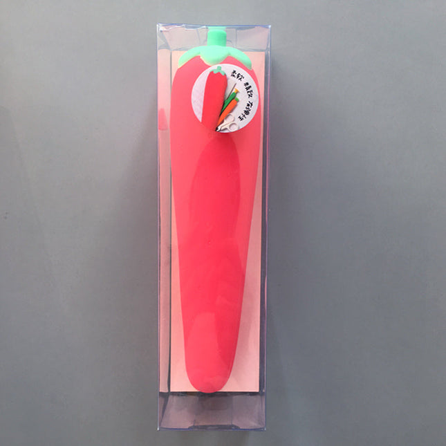 Silicone Pencil Bag Student Cute Plush Storage Bag