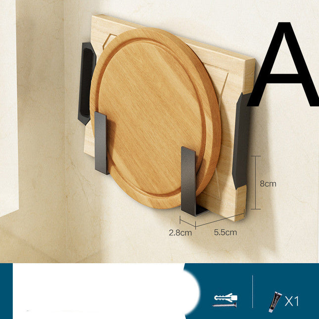 Perforation-free Wall-mounted Knife Storage Rack For Kitchen