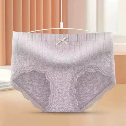 Plus Size Briefs Lace Mid Waist Women Shaping