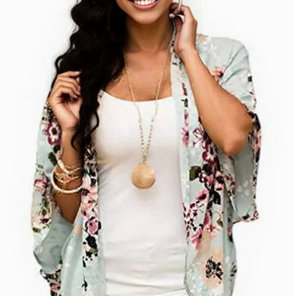 Beautiful summer Digital Print Cardigan women's fashion