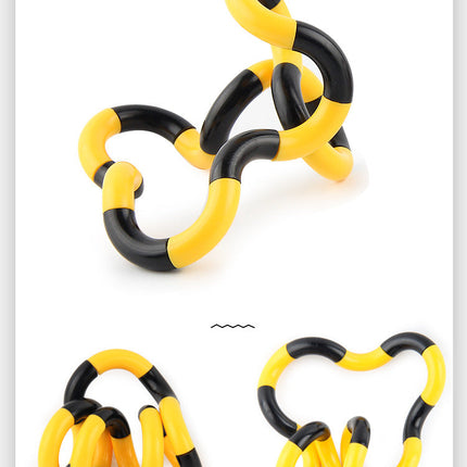 Twisted Ring Fidget Magic Trick Rope Tange Fidget Toy Creative DIY Winding Leisure Education Stress Relief Decompression Toy