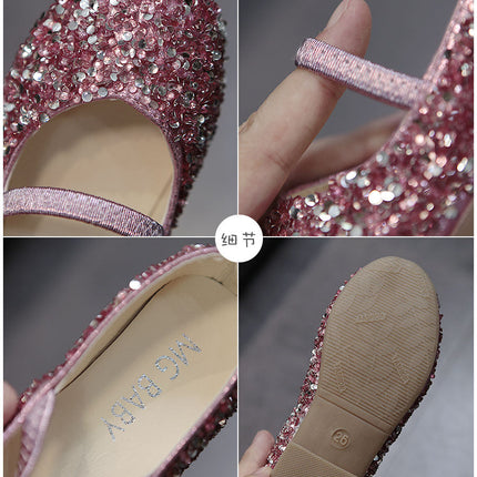 Shallow Mouth Little Girl''s Single Shoes Soft Sole Princess Shoes