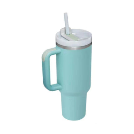 40oz Insulated Tumbler With Handle & Straw – Stainless Steel Vacuum Coffee Cup | Perfect Gift