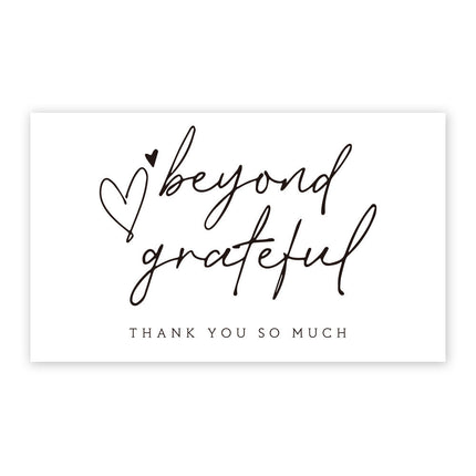 Thank You Card Coated Paper Card Thank You Gift Card Wrapping Card