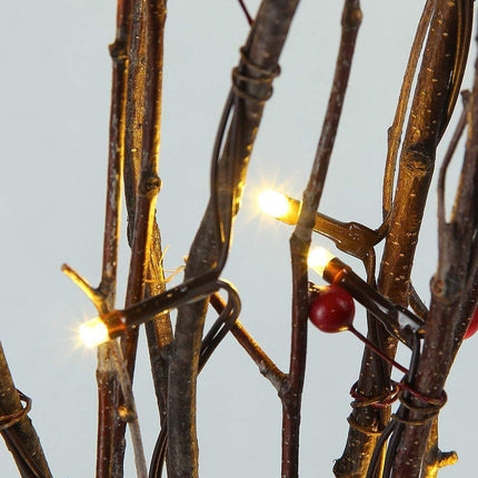 Led Strings Of Decorative Lights Illuminate The Night