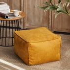 Golden Yellow Square Stool