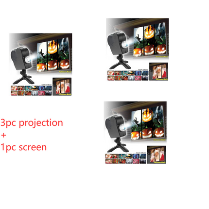 Halloween  Christmas Laser Projector 12 Movies Disco Light Mini Window Home Theater Projector Indoor Outdoor Projector