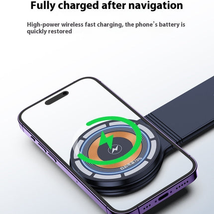 Large Screen Dashboard Bending Magnetic Suction Wireless Charger On-board Bracket