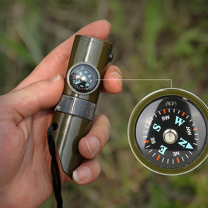 Outdoor Professional Seven-in-one Multifunctional Survival Whistle