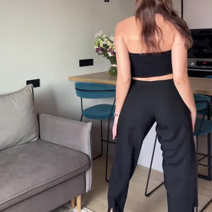 Convertible Tie-Drape Pants