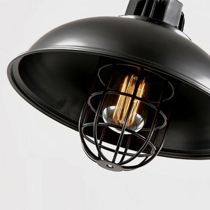 Retro Restaurant Restaurant Dining Table Single-head Iron Pot Cover Lampshade Chandelier