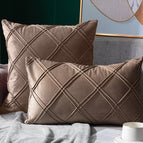 Khaki double line lattice / 43x43cm without core
