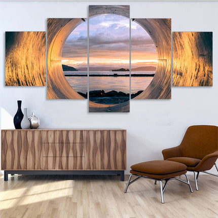 New Sunset Seascape Canvas Art for Living Room Decor