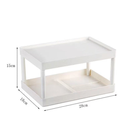 Plastic Double-layer Desktop Sundries Organizer Storage Rack