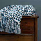 Navy Blue and Grey007 / 130*150CM