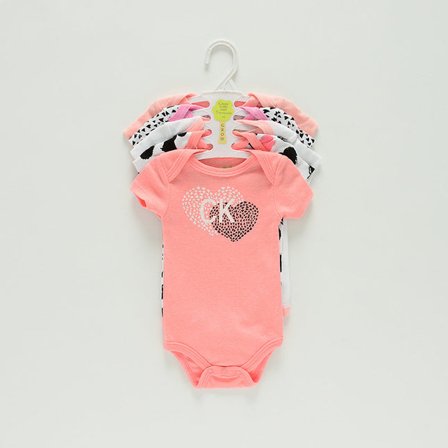 Fashionable Personality Baby Bronzing Printed Jumpsuit