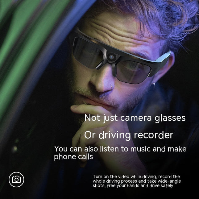 HD Video Recording Smart Glasses with Bluetooth | Hands-Free Calling & Wireless Music Playback for Outdoor & Sports