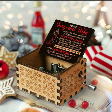 Painted music box creative gift decoration