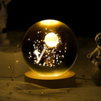 Solid Wood Lamp Holder / Landing on the Moon 6CM