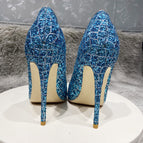 New blue sequins 12cm / 35