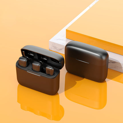 Wireless Lavalier Microphone With Charging Box Portable Storage
