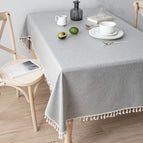 Fringe edge grey / 90x90cm
