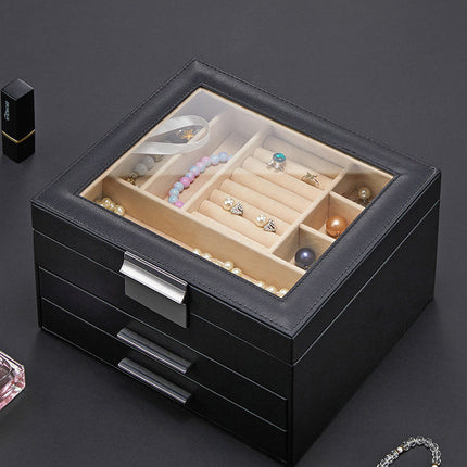 Drawer Type Jewelry  Large Capacity Storage Box Ring