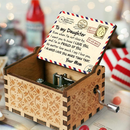 Painted music box creative gift decoration