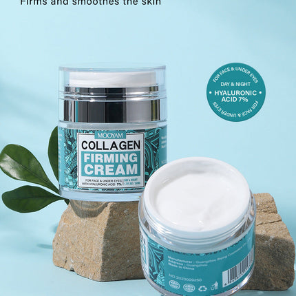 Anti-Wrinkle Face Cream Containing Hyaluronic Acid Hydrating High Moisturizing Fade French