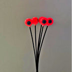Red / Solar Ground Lamp 6 Lights