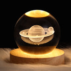 Solid Wood Lamp Holder / Saturn 6cm