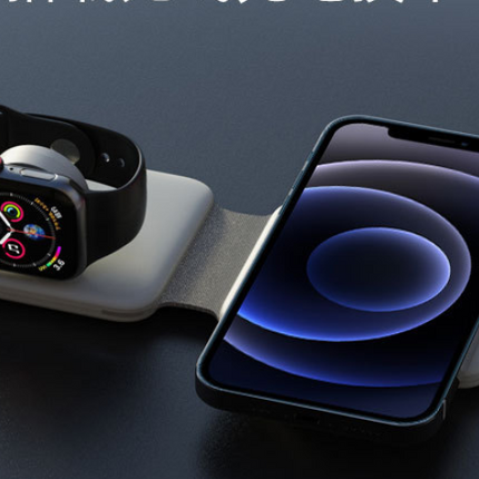 Mobile Phone 2-in-1 Wireless Charger Magnetic Suction