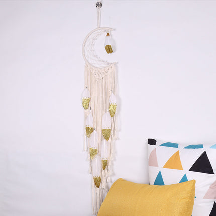 Crescent Dream Catcher Home Decor Gold