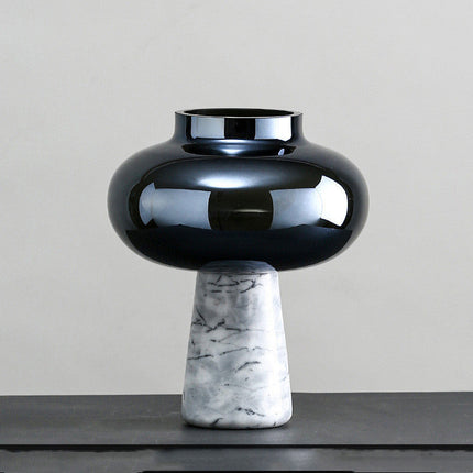 Home Fashion Marble Glass Vase Ornaments