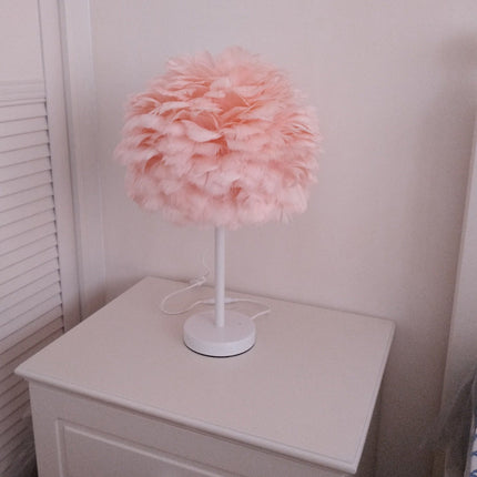 Bedroom Artistic Lamp Feather Table Lamp