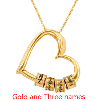 Thanksgiving Heart Love Simple Beaded Pendant Necklace