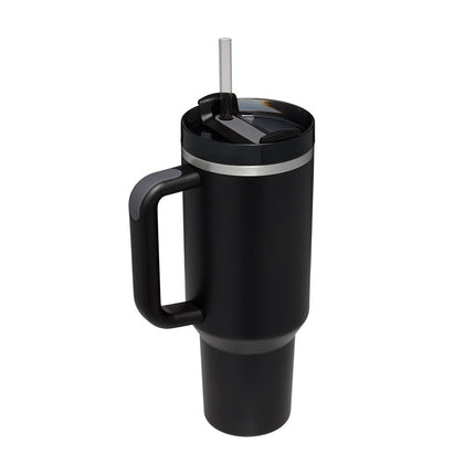 40oz Insulated Tumbler With Handle & Straw – Stainless Steel Vacuum Coffee Cup | Perfect Gift