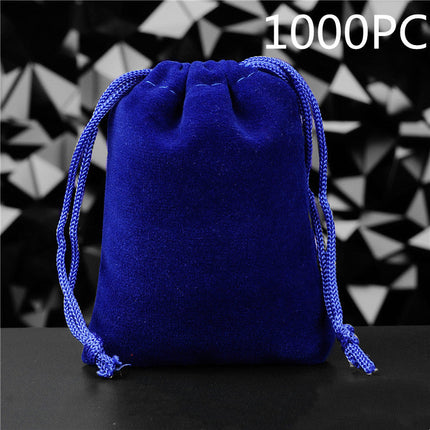 Flannel Drawstring Jewelry Solid Drawstring Pocket