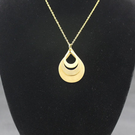 Cross Border Water Drop Combination Pendant Can Be Engraved With Letter Name Creative English Jewelry Mother's Day Gift