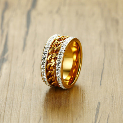 Personalized Chain Ring Men And Women Can Turn Single