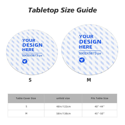 Oil And Stain Resistant Round Table Cover